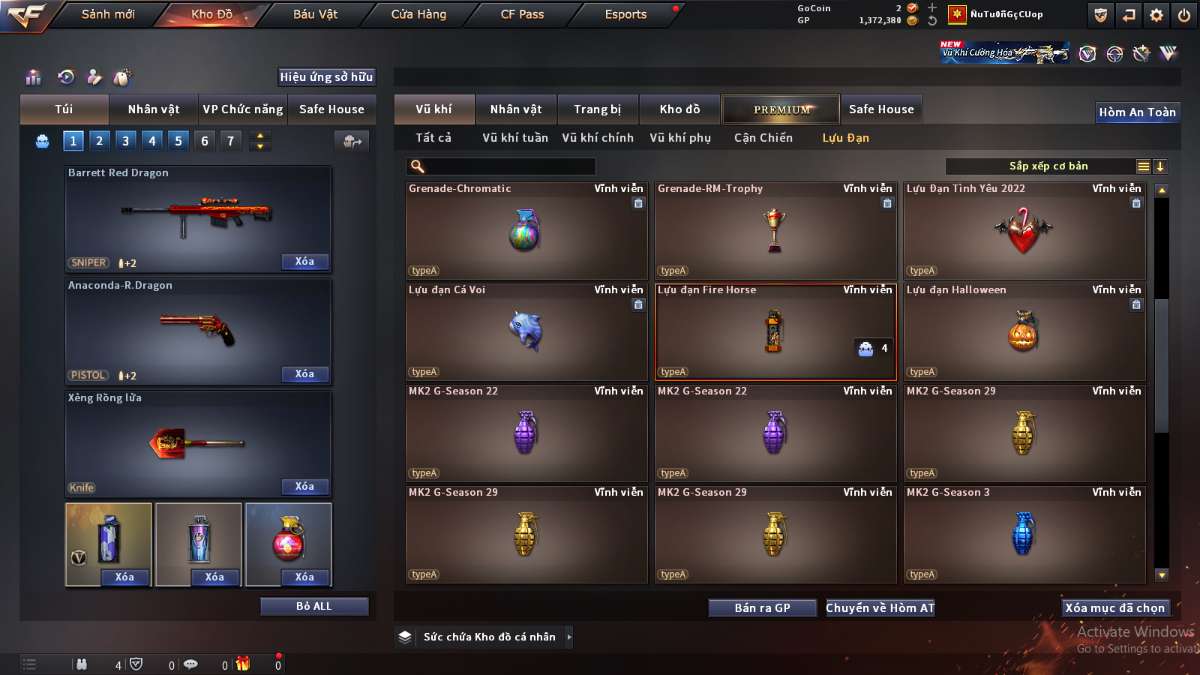 shop acc cf uy tin gia re